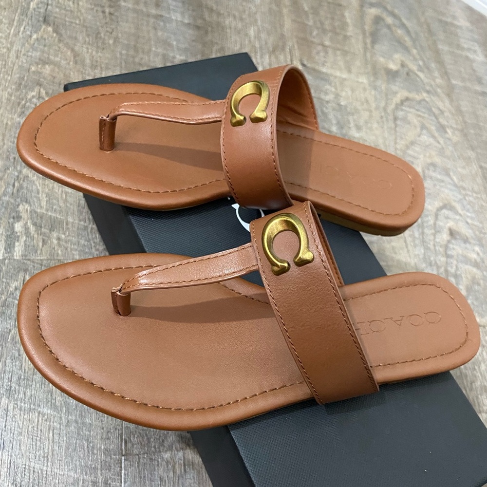Coach thong sandals, used a couple times! Like new